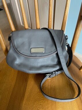 Marc by Marc Jacobs Taupe Pebbled Leather Crossbody